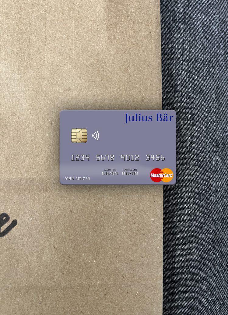 Download Monaco Julius Bär & Co. AG Bank mastercard photolook front Photoshop template